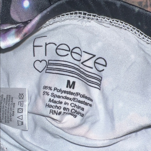 Galaxy Outer Space Cat Kitten Print Leggings Medium Junior GUC - Picture 2 of 2